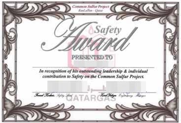 Safety Award